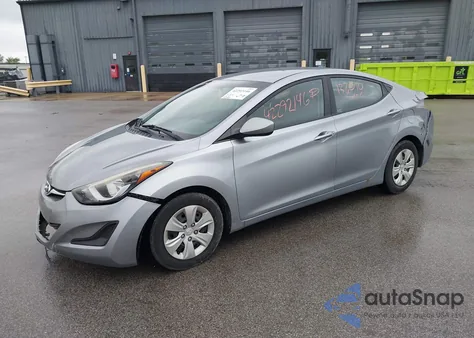 2016 Hyundai Elantra Se from USA, damaged, VIN 5NPDH4AE7GH739181